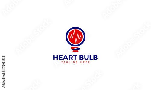 Free Download Heart Bulb Health Care Logo Vector Template - GFXLoad