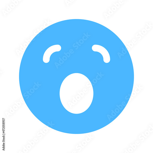 sleepy emoji Isolated Vector icon which can easily modify or edit


