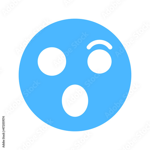 shocked Emoji Isolated Vector icon which can easily modify or edit

