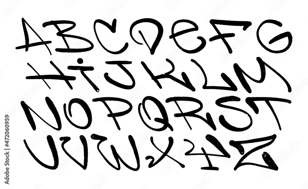 graffiti alphabet. Spray paint effect letters graffiti alphabet. Spray paint effect letters