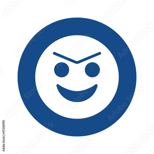 Evil emoji Isolated Vector icon which can easily modify or edit

