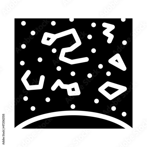 constellations space stars glyph icon vector. constellations space stars sign. isolated contour symbol black illustration