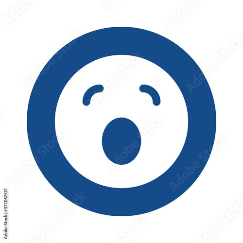 sleepy emoji Isolated Vector icon which can easily modify or edit

