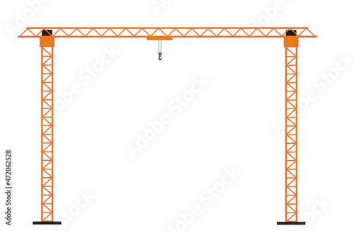 Over head crane. vector illustration 