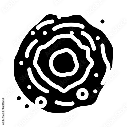nebula galaxy glyph icon vector. nebula galaxy sign. isolated contour symbol black illustration