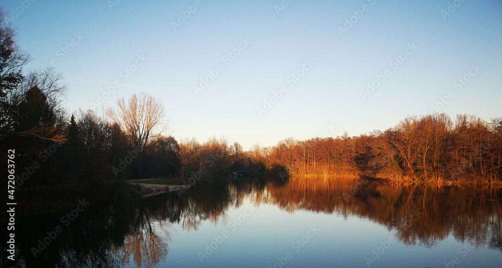 Lake and Forest in Autumn