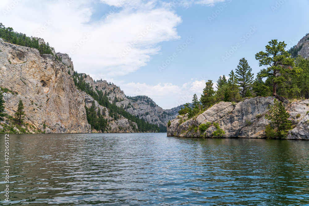Missouri River near Helena, MT on a cloudy summer day - Gates of the Mountains Wilderness Area - Helena-Lewis and Clark National Forest Missouri River near Helena, MT on a cloudy summer day - Gates of the Mountains Wilderness Area - Helena-Lewis and Clark National Forest