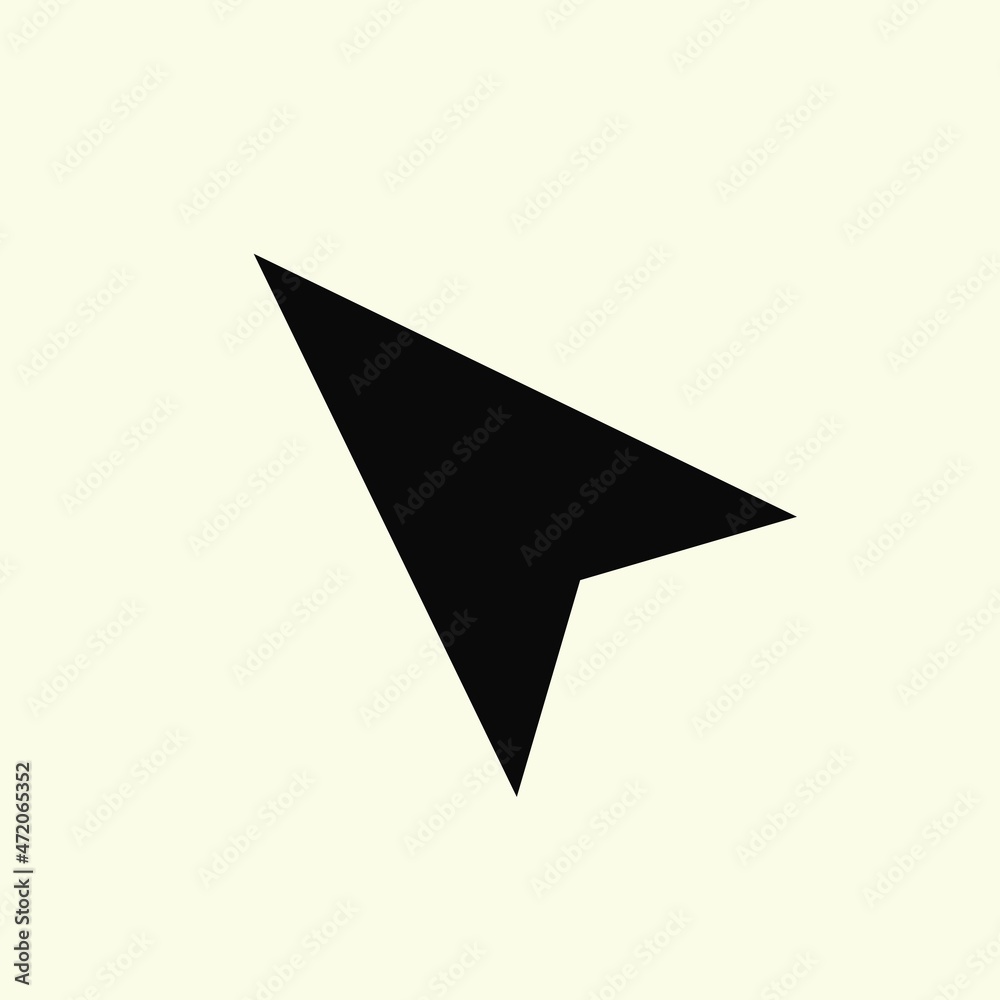 arrow cursor icon. black arrow vector arrow cursor icon. black arrow vector