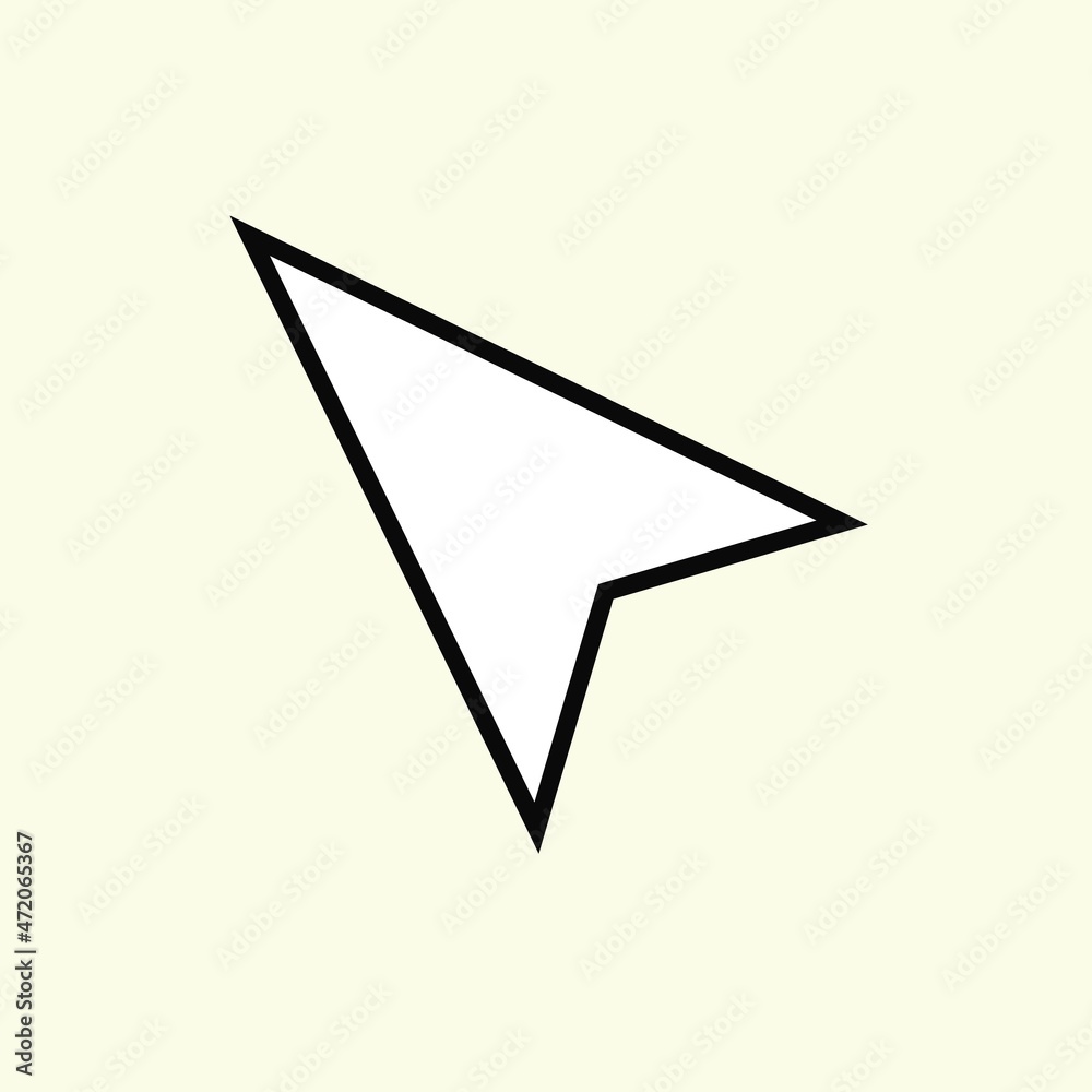 arrow cursor icon. black arrow vector arrow cursor icon. black arrow vector