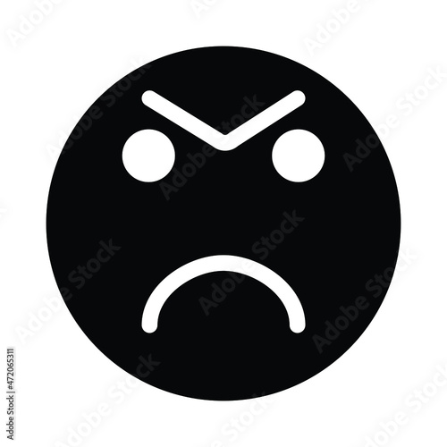 evil emoji Isolated Vector icon which can easily modify or edit

