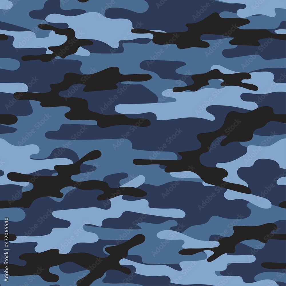 modern blue military vector camouflage print, seamless pattern for clothing headband or print. camouflage from pols modern blue military vector camouflage print, seamless pattern for clothing headband or print. camouflage from pols