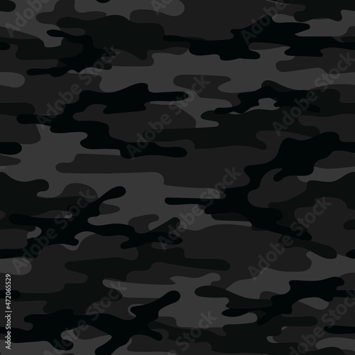 Dark modern military vector camouflage print, seamless pattern for clothing headband or print. camouflage from pols 
