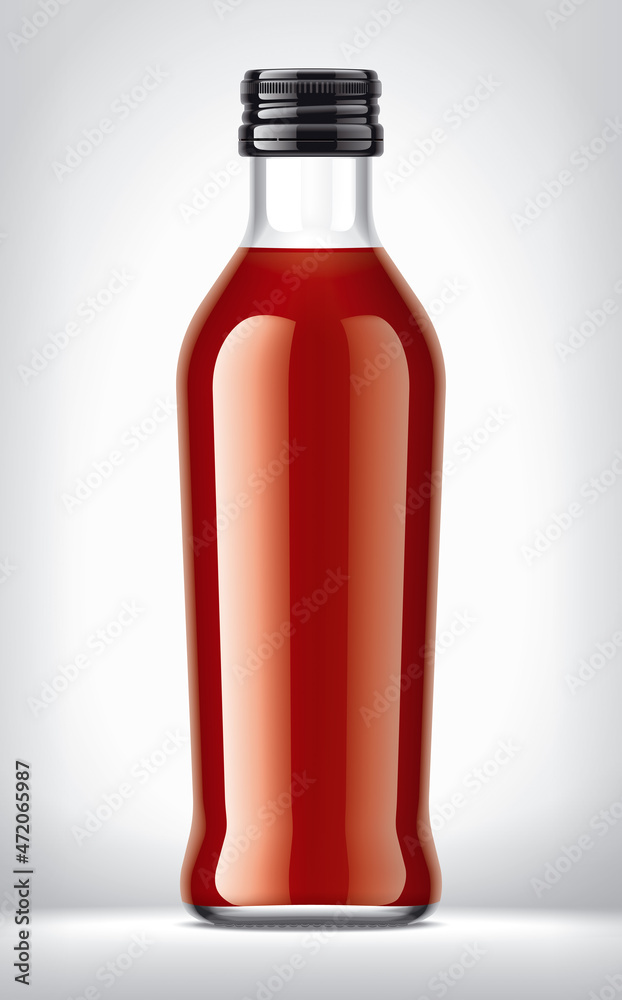 Glass Bottle on background. Glass Bottle on background.