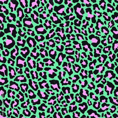 vector print leopard. seamless print of leopard skin. pattern of animal skins for clothing or print. feline family 
