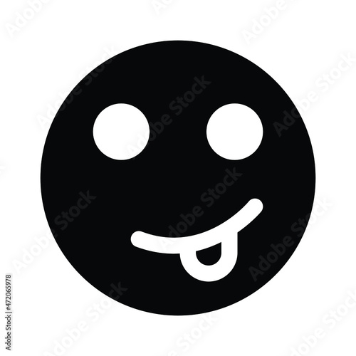 tongue emoji Isolated Vector icon which can easily modify or edit

