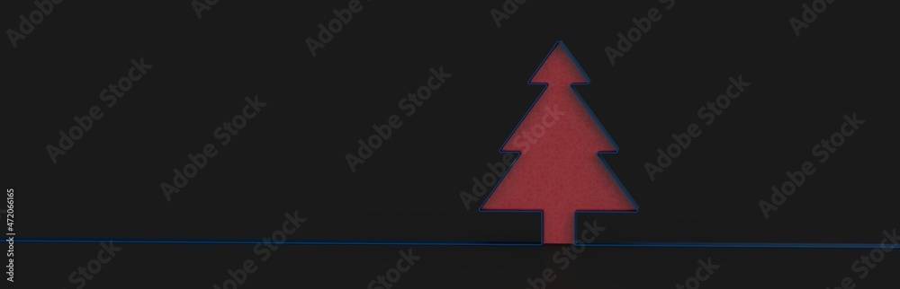 Christmas new year abstract 3d low poly tree card Christmas new year abstract 3d low poly tree card
