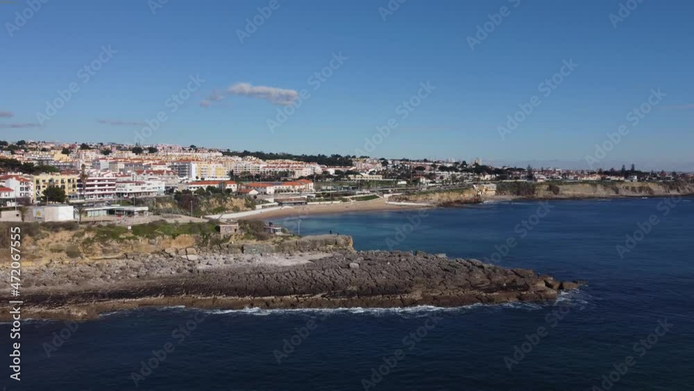 The beach in the city of Estoril Portugal The beach in the city of Estoril Portugal