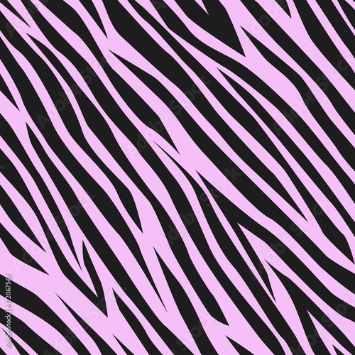 pink zebra skin vector print. seamless pattern for clothing or print