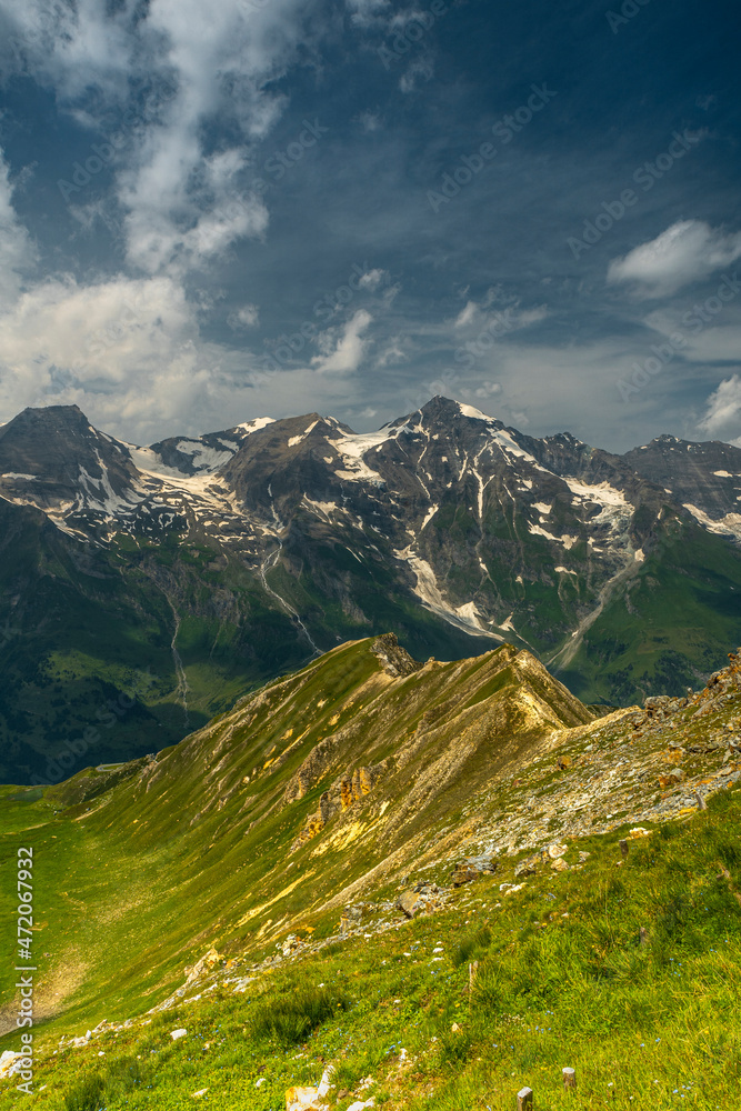 Summer at High Alps Mountain Range in Austria