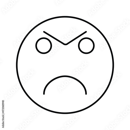 evil emoji Isolated Vector icon which can easily modify or edit

