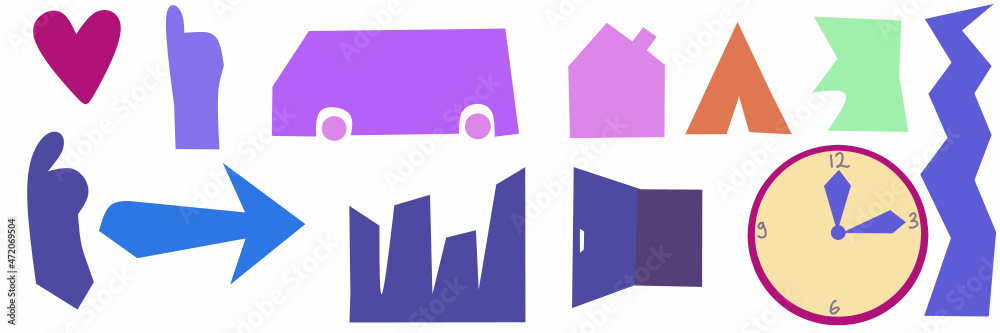 set of icons and label sticker decoration set of icons and label sticker decoration