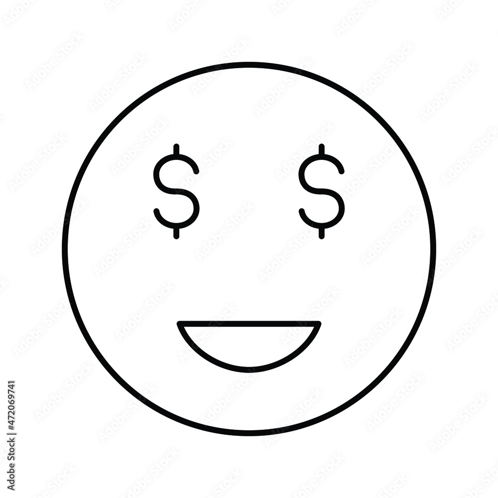 Dollar emoji Isolated Vector icon which can easily modify or edit
Dollar emoji Isolated Vector icon which can easily modify or edit