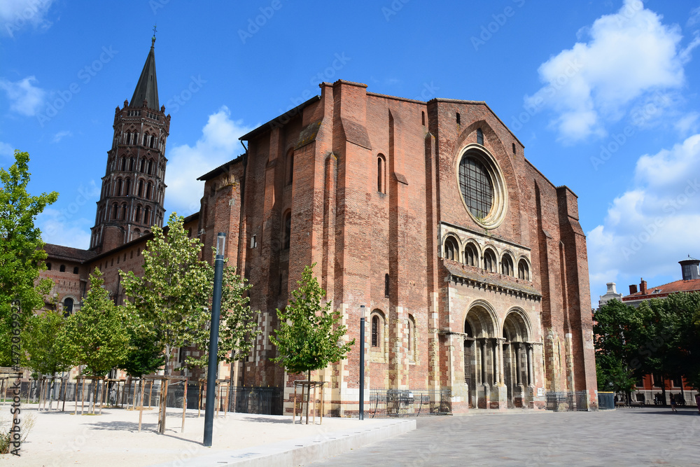Fototapeta premium Basilique Saint-Sernin de Toulouse
