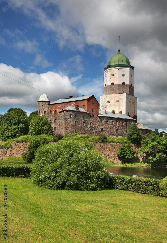View of Vyborg castle. Russia