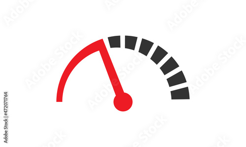 Speedometer Vector Icon  |  Fastest Speedometer Icon Design  |  Editable Vetor Format