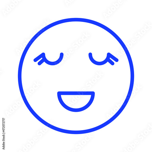 eyelash emoji Isolated Vector icon which can easily modify or edit

