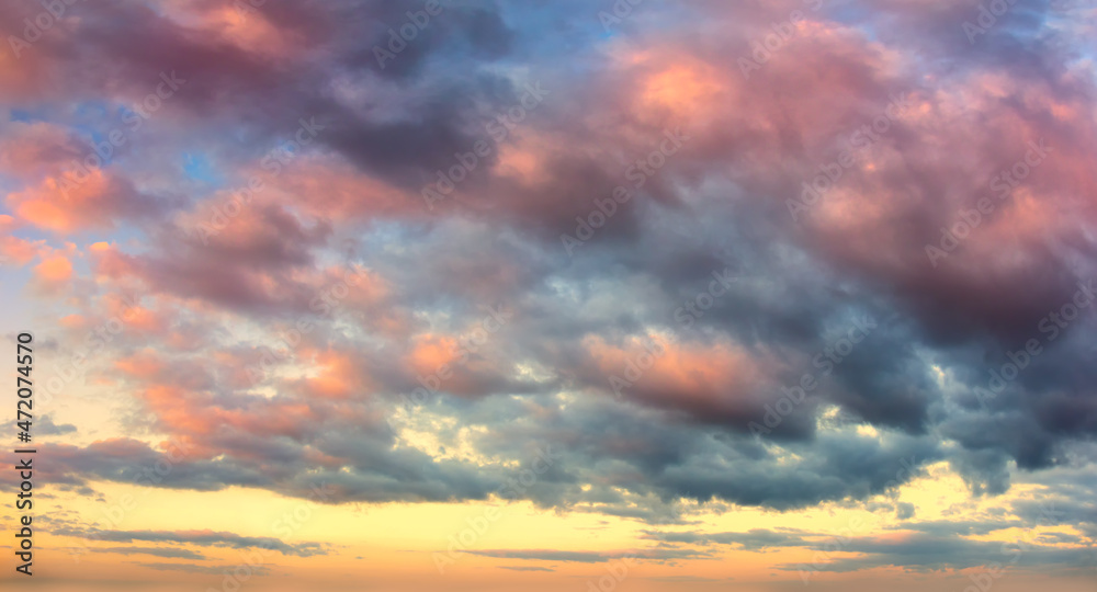 Natura Sky l background Sunrise Sundown Sanset Sky with colorful clouds
