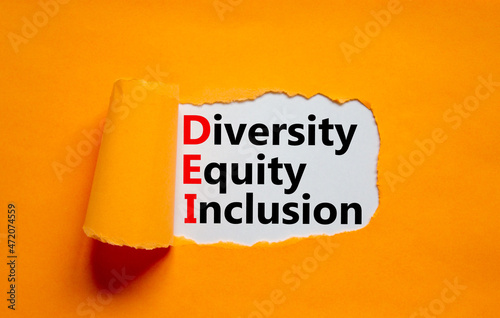 Fotografija Diversity, equity, inclusion DEI symbol