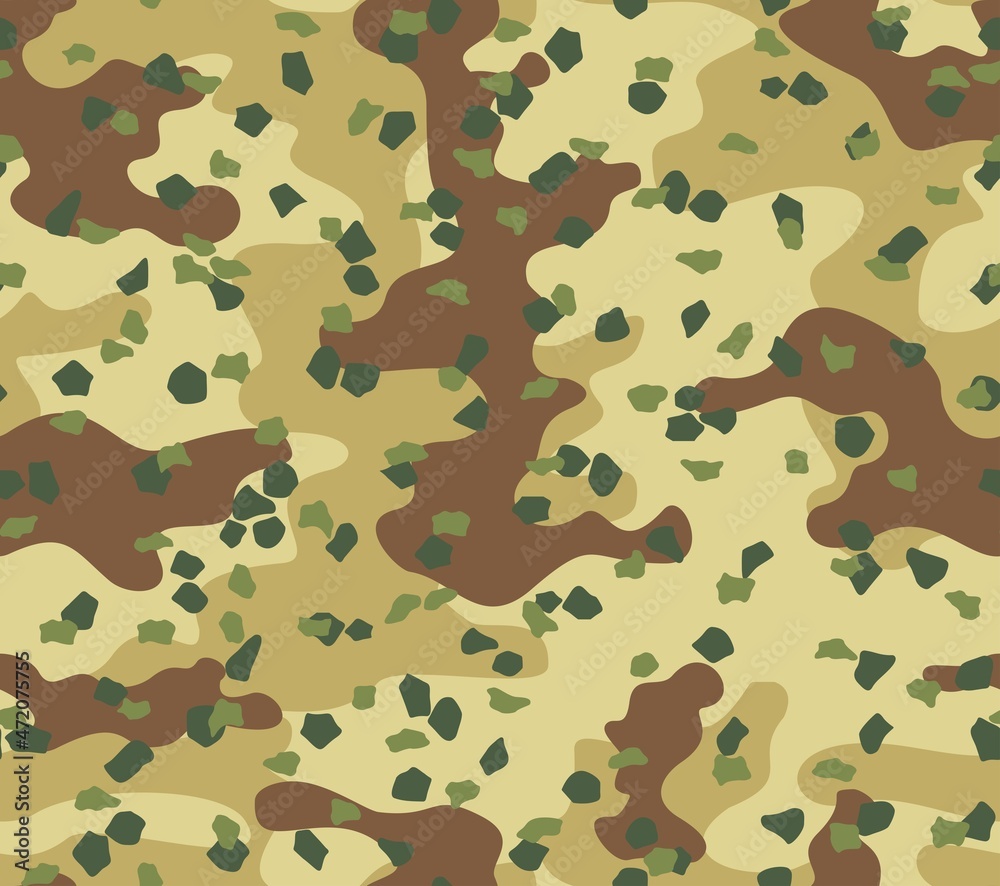 Fototapeta premium yellow green camouflage, background repeat, fashionable pattern on textiles, vector graphics