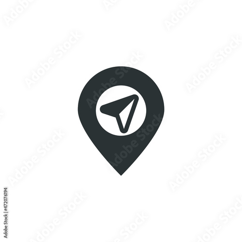 Vector sign of the Arrow Compass symbol is isolated on a white background. Arrow Compass icon color editable. Free Download Vector sign of the Arrow Compass symbol is isolated on a white background. Arrow Compass icon color editable. - GFXLoad