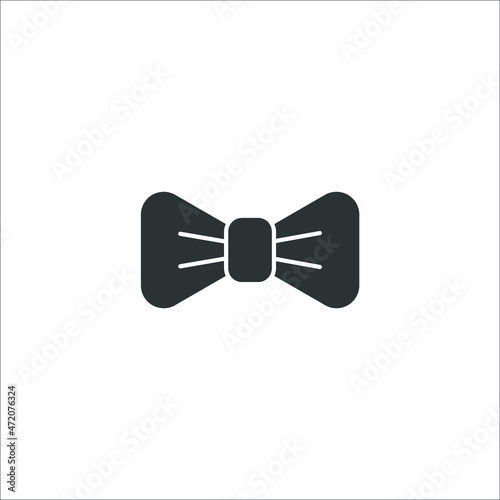 Fotografia Vector sign of the bow tie symbol is isolated on a white background