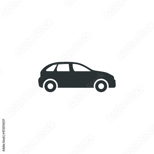 Fototapeta Naklejka Na Ścianę i Meble -  Vector sign of the car symbol is isolated on a white background. car icon color editable.
