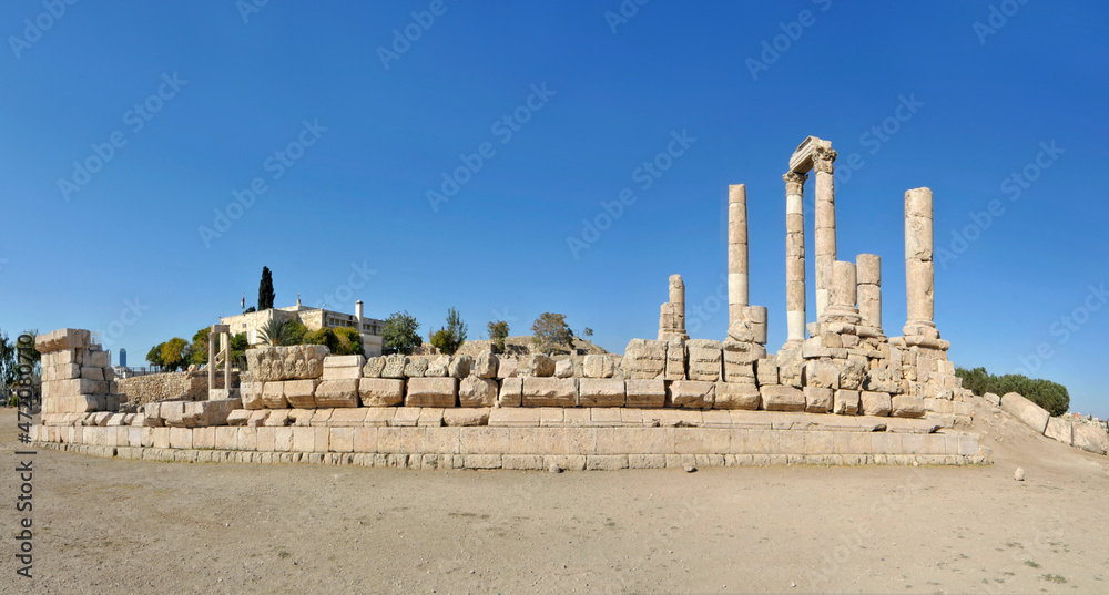 Amman hercules temple in Jordan