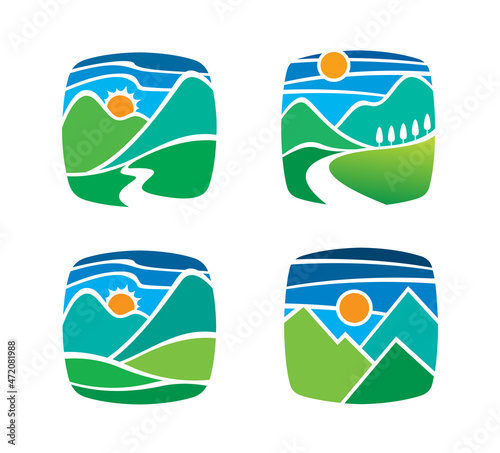 Mountain Logo Template Design