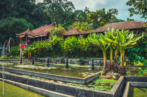 Beautiful Water Palace Tirta Gangga in Bali island, Indonesia