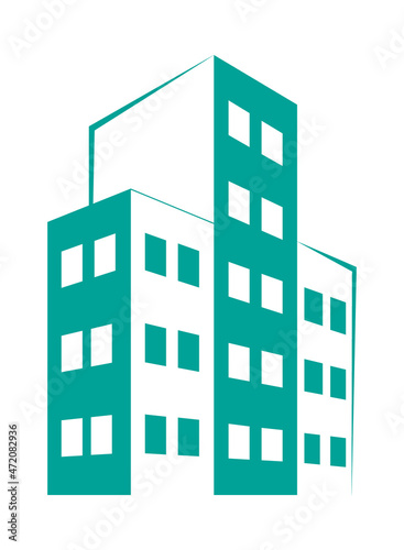 abstract buildings icon