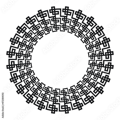 Abstract backgound with round geometric shape