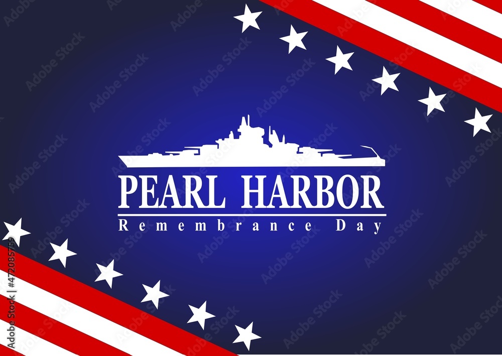 Pearl Harbor Remembrance, background - obrazy, fototapety, plakaty 