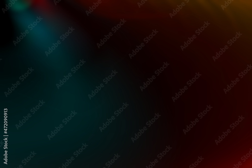 
Abstract illustration of light phenomena of various colors in a dark background