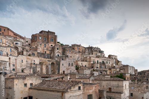 Italy  july 2017  view of the city of matera  known all over the world for the historic Sassi