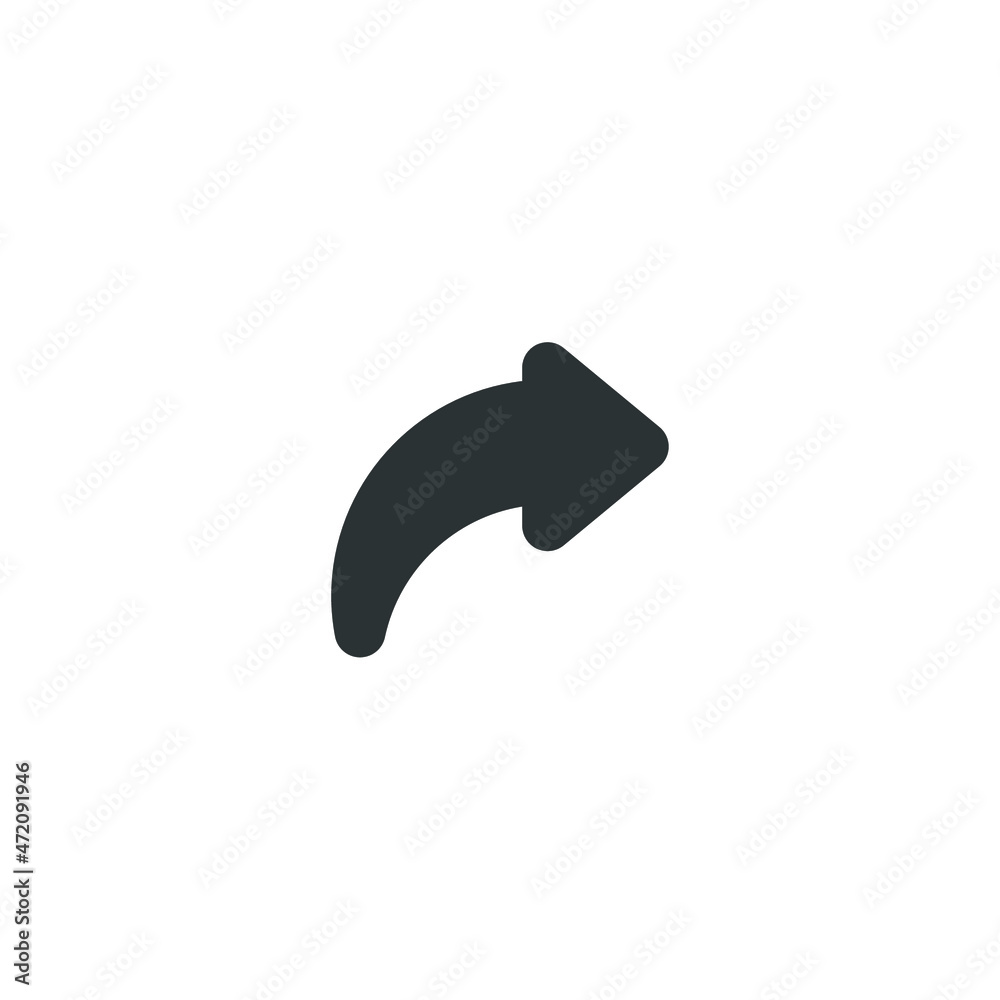 Vector sign of the share symbol is isolated on a white background. share icon color editable. Vector sign of the share symbol is isolated on a white background. share icon color editable.