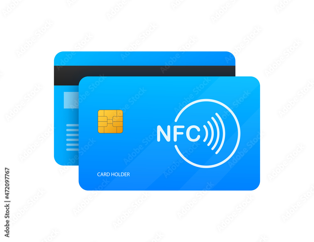 Contactless Payment Methods Mobile smart phone and wireless POS Terminal realistic style. Vector stock illustration.