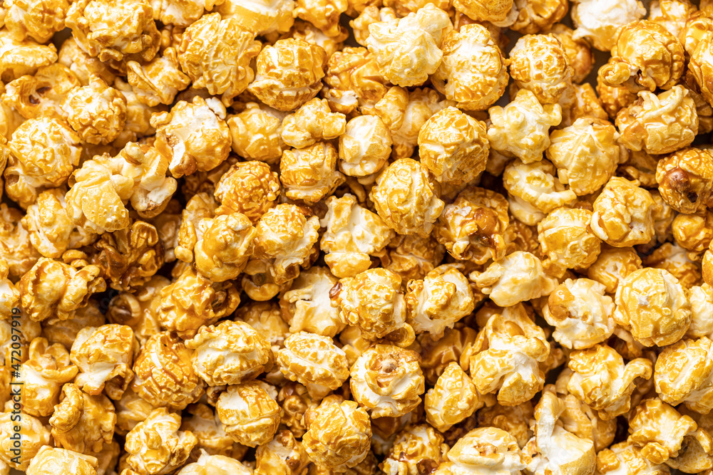 Lots of sweet caramel popcorn. Lots of sweet caramel popcorn.