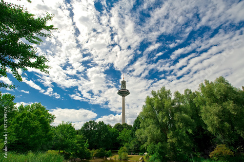 Der Europaturm in Frankfurt am Main photo