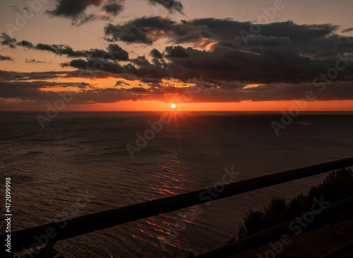 sunrise sun rising over the horizon
