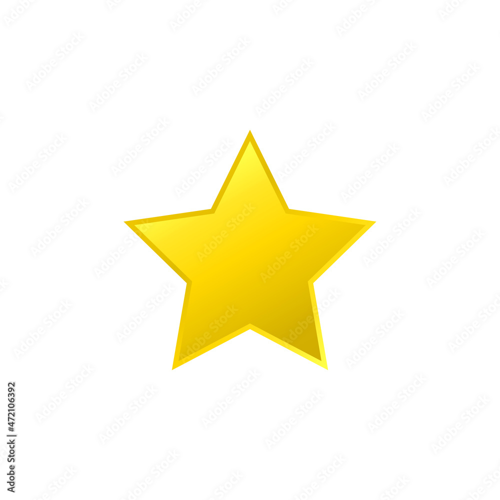 Golden star. Shiny golden star icon Golden star. Shiny golden star icon